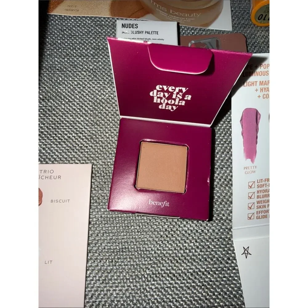 7 pc designer bronzer blush face mixed makeup set brand new deluxe travel size